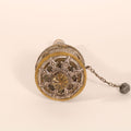 Tibetan Prayer Wheel Siver & Brass -19thC