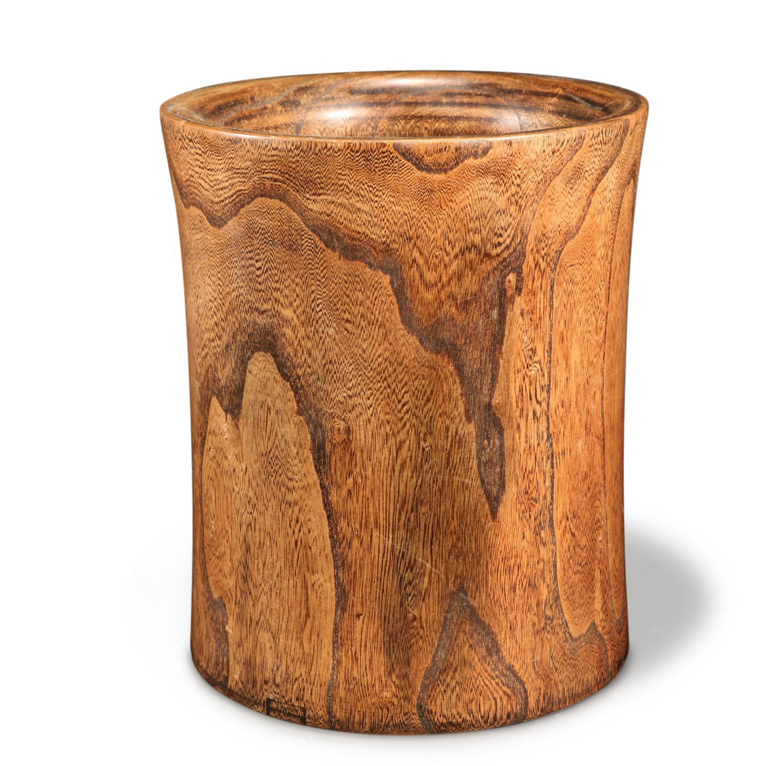 Turned Chicken Wing wood Brush Pot- Reproduction | Indigo Oriental Antiques