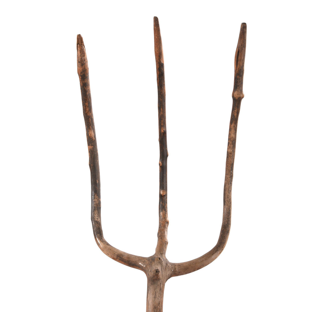 Detail From Vintage Farmers Willow Pitchfork - Ca 1940 | Indigo Antiques