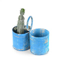 2 Way Painted Iron Bottle Carrier