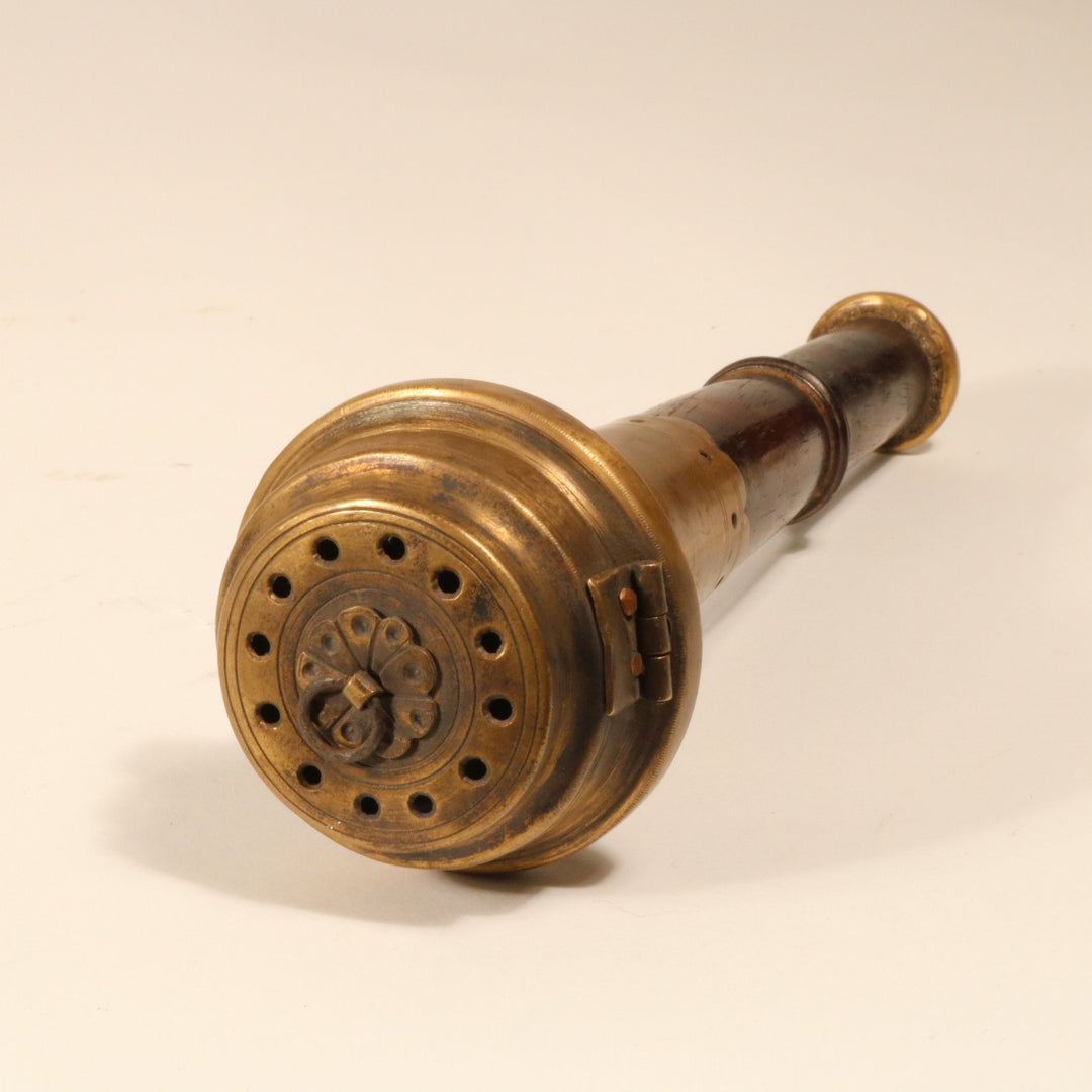 A Rosewood & Brass Chillum | Indigo Oriental Antiques