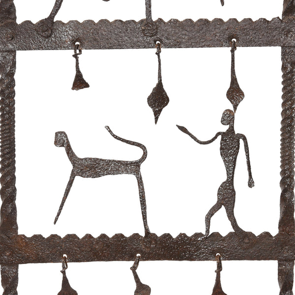Bastar Tribal Iron Toran From Madhya Pradesh - Ca 1920 Bastar Tribal Iron Toran From Madhya Pradesh - Ca 1920