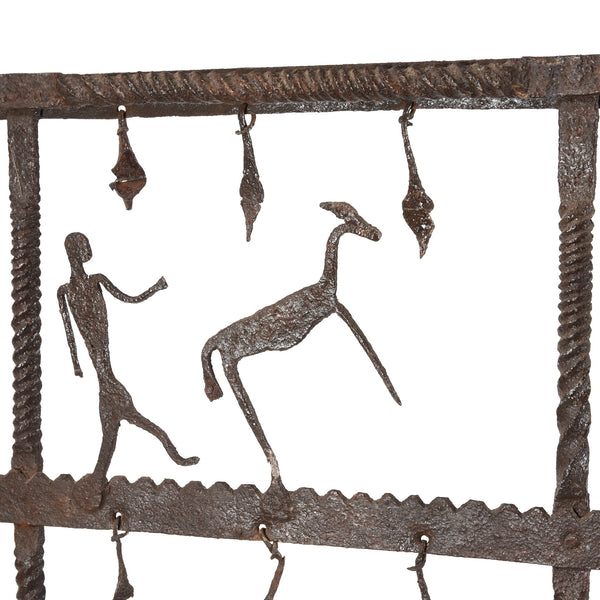 Bastar Tribal Iron Toran From Madhya Pradesh - Ca 1920 Bastar Tribal Iron Toran From Madhya Pradesh - Ca 1920