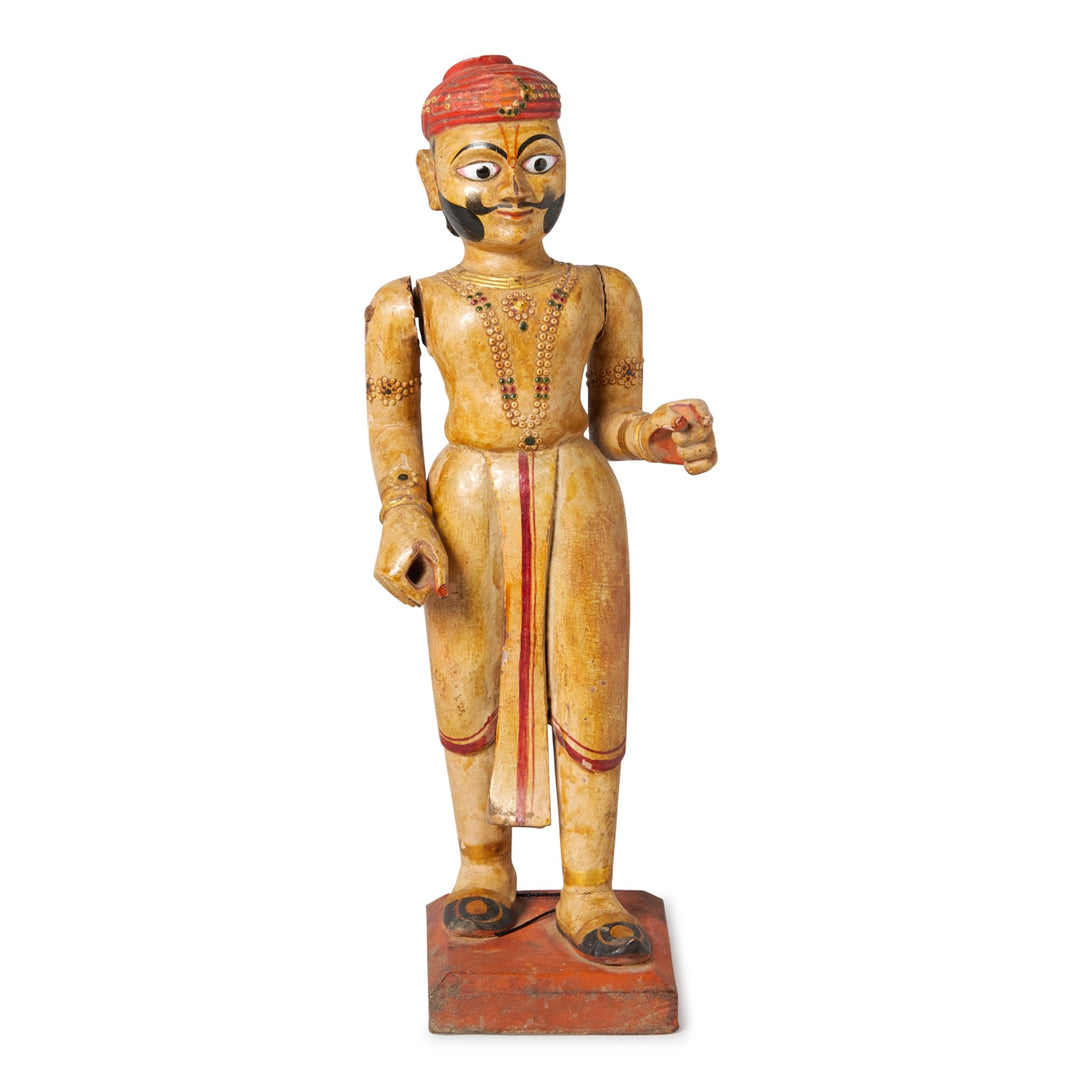 Beautifully Painted Figure Of Maharajah - Late 19thC | Indigo Oriental Antiques