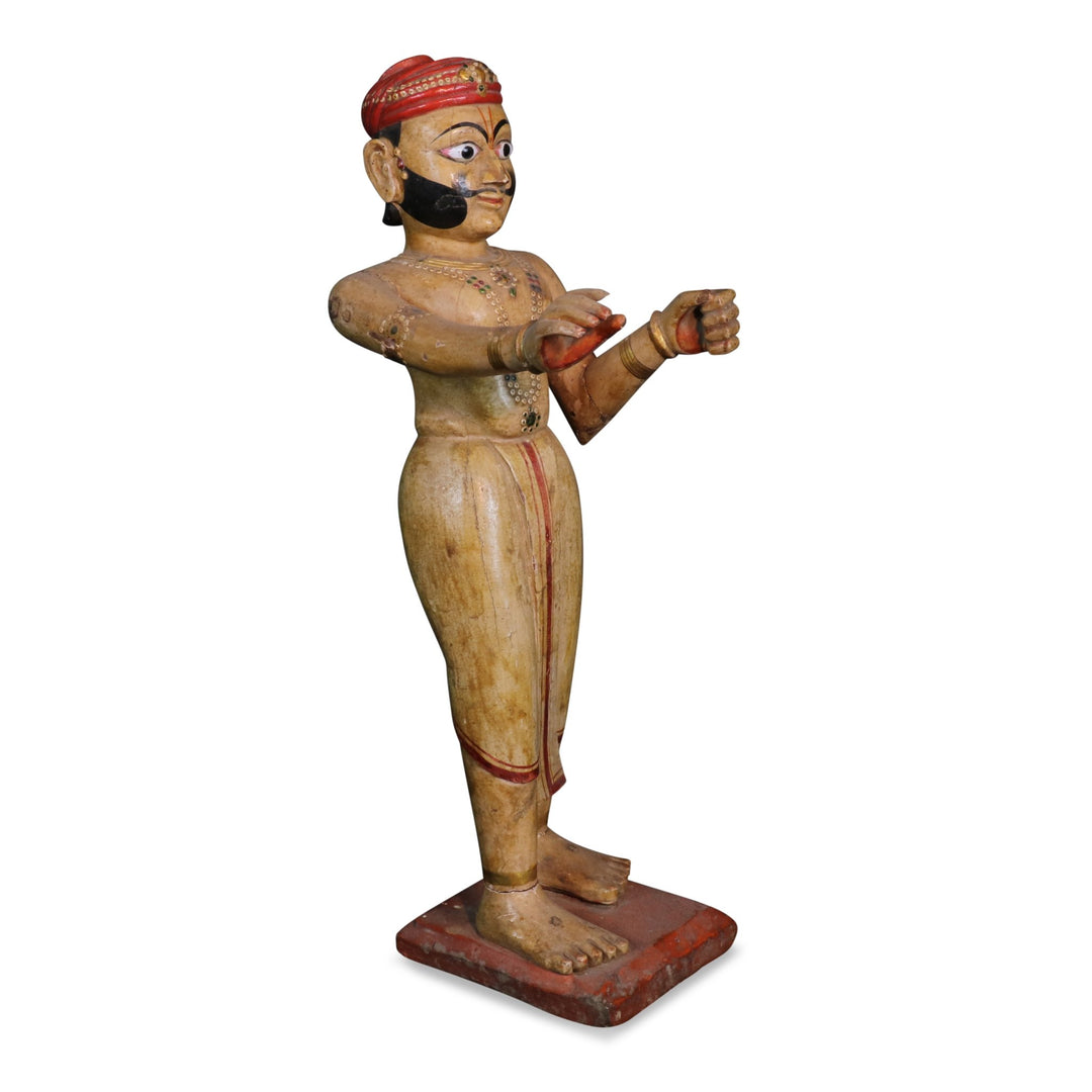 Beautifully Painted Figure Of Maharajah - Late 19thC | Indigo Oriental Antiques