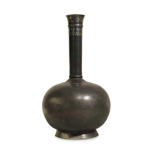 Bidriware Mughal Flask - 18thC