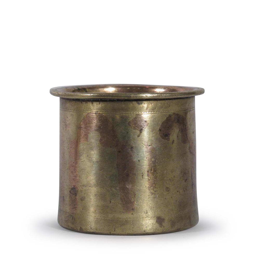 Brass And Copper Panch Patra (Holy Water Vessel) - 19th C