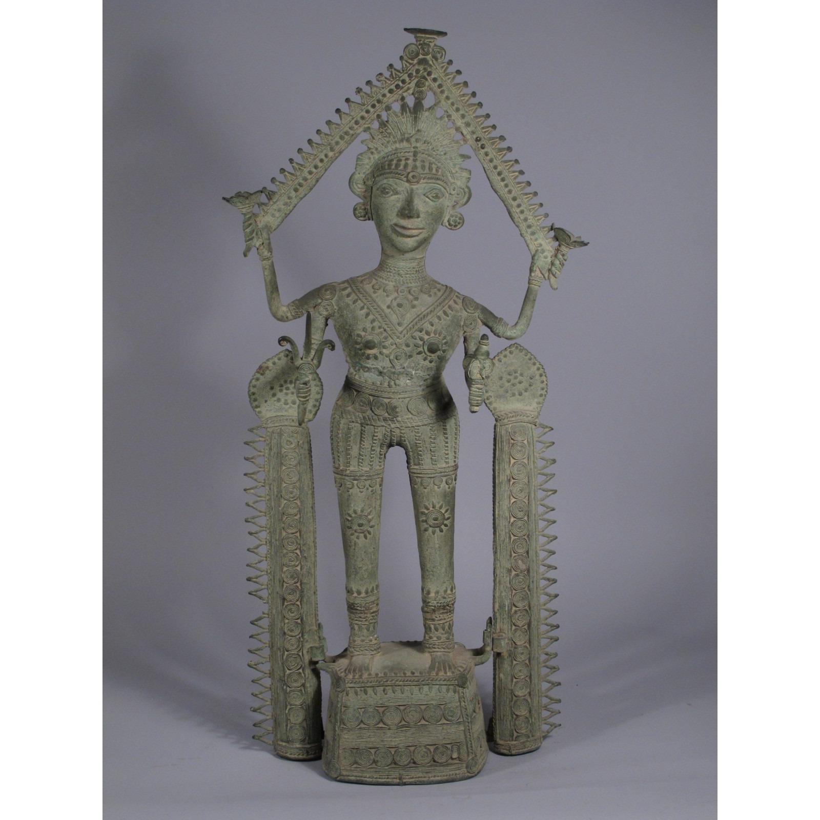 Brass Dhokra Shiva Statue from Orissa | Indigo Oriental Antiques
