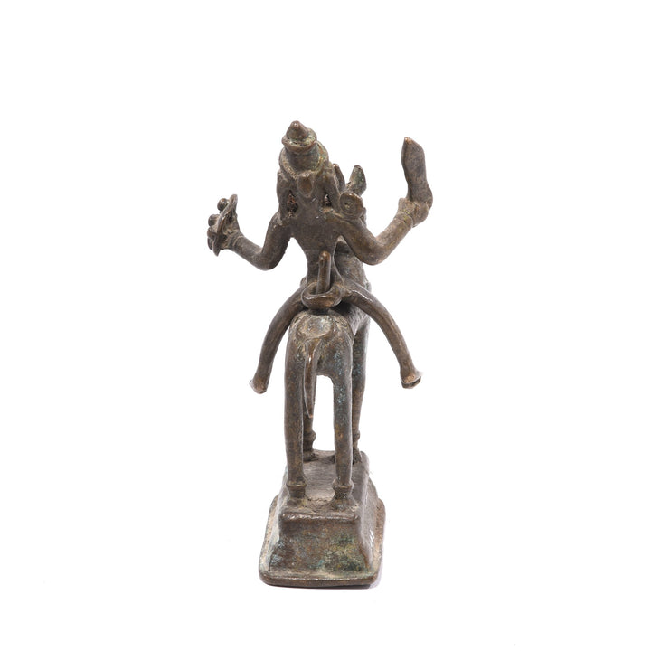 Brass Indian Horse & Rider Figurine from Andhra Pradesh - 19thC | Indigo Oriental Antiques