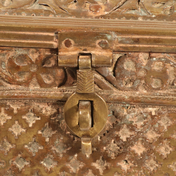 Brass Jewellery Casket from The Rann Of Kutch - 19thC