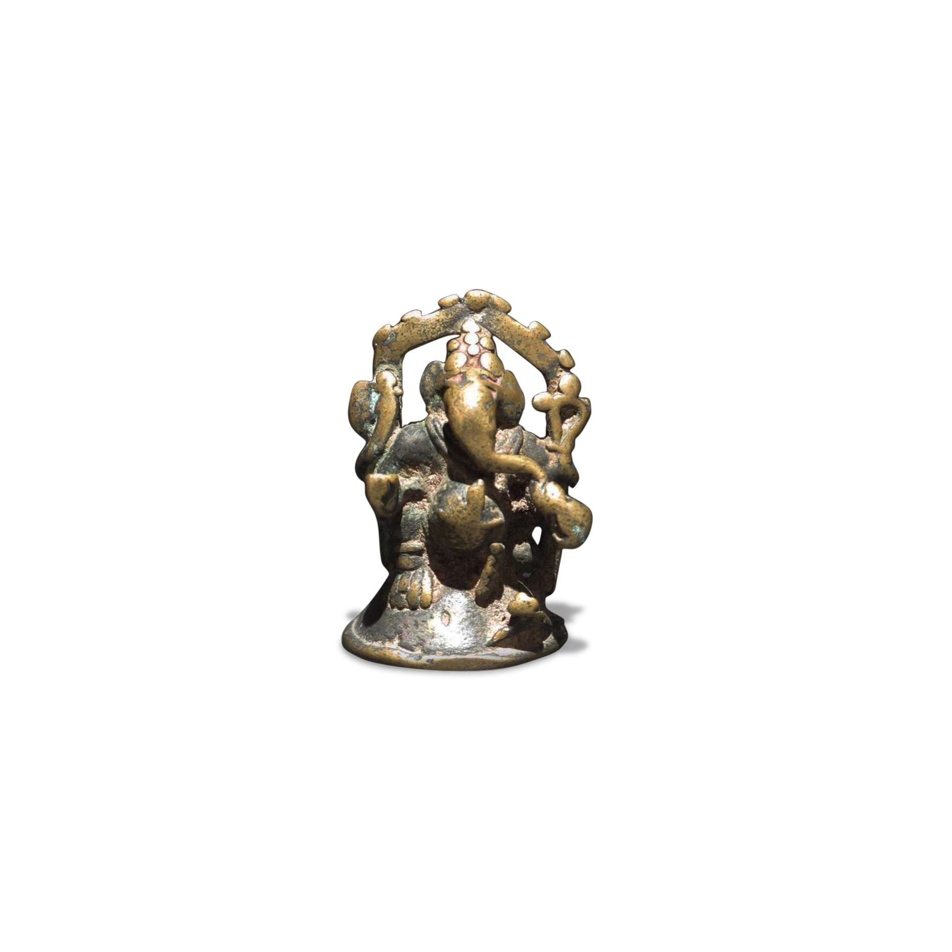 Brass Miniature Votive Statues Of Lord Ganesh - 19thC | Indigo Oriental Antiques