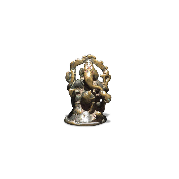 Brass Miniature Votive Statues Of Lord Ganesh - 19thC | Indigo Oriental Antiques
