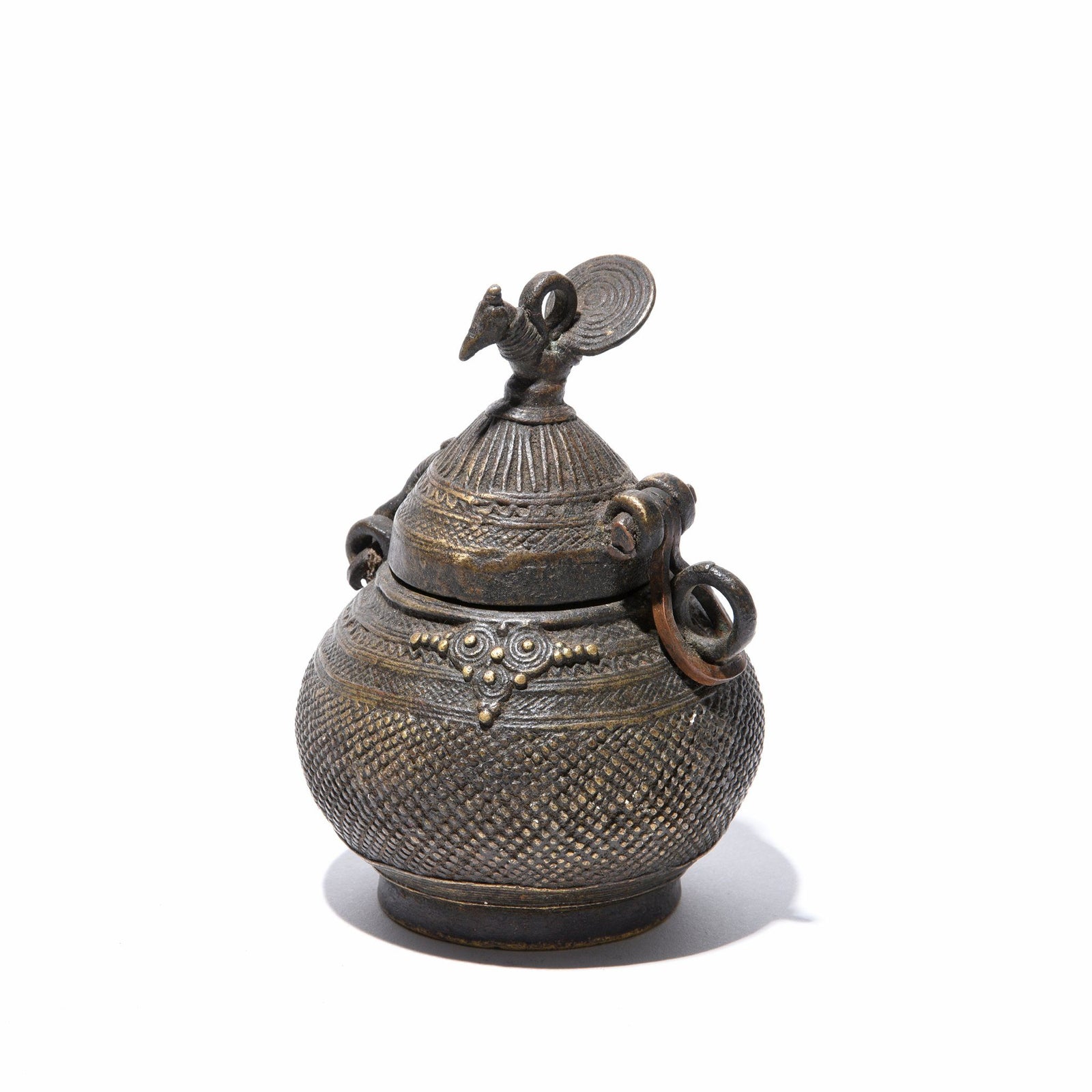 Brass Money Box From Orissa - Dhokra Work | Indigo Oriental Antiques