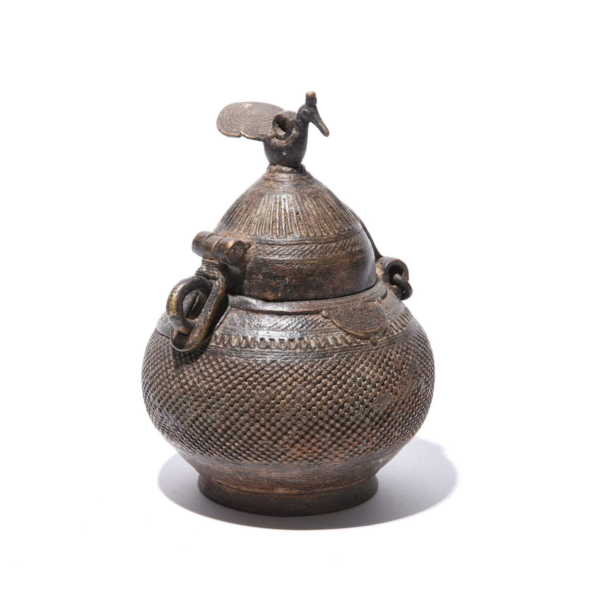 Brass Money Box From Orissa - Dhokra Work | Indigo Oriental Antiques