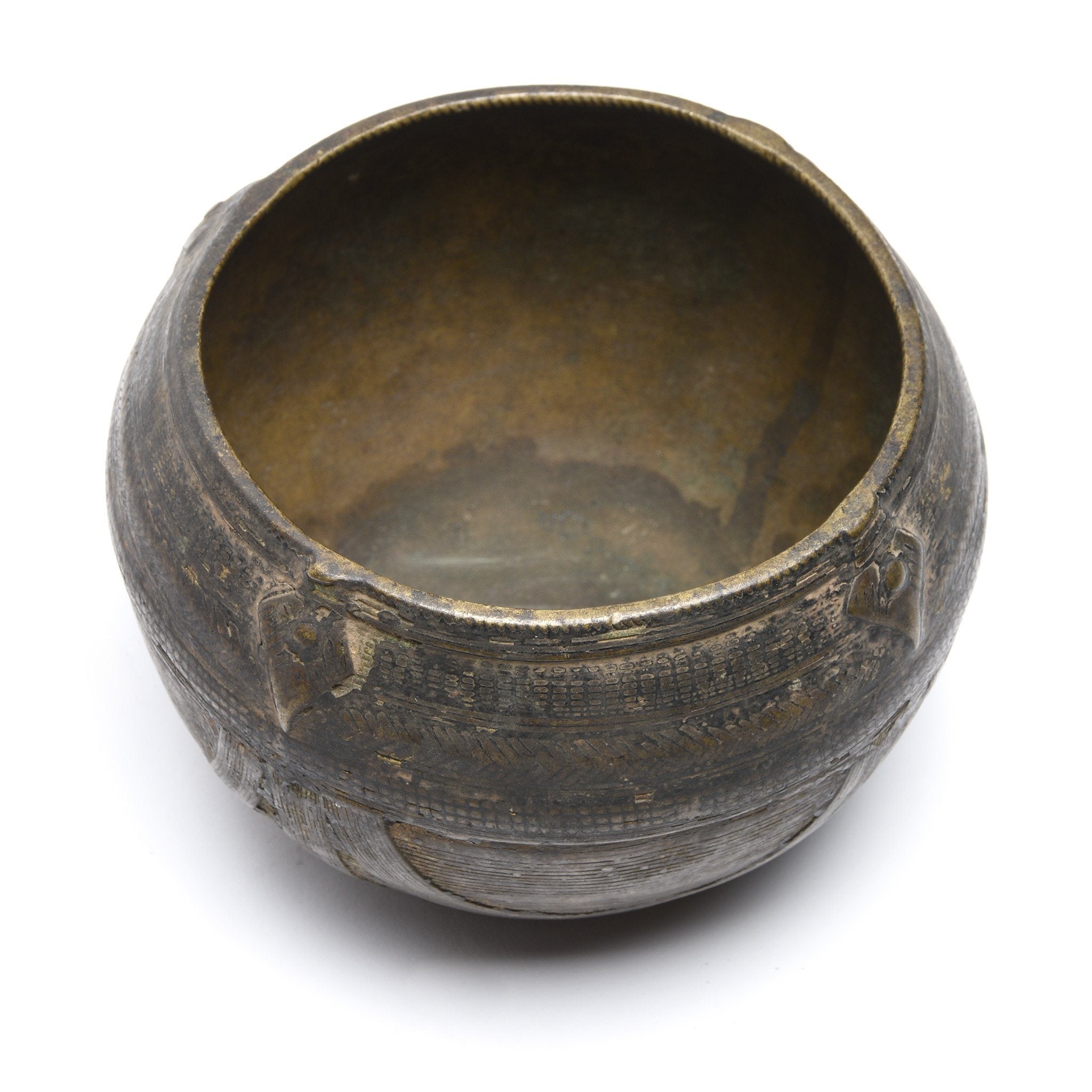 Dhokra Work Rice Measure From Orissa - Early 20Th Century Dhokra Work Rice Measure From Orissa - Early 20Th Century