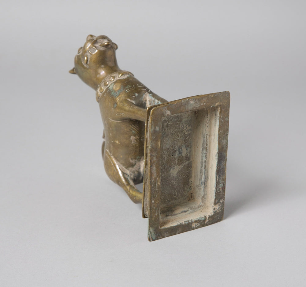 Brass Tiger from Gujarat - Circa 85 yrs Old | Indigo Oriental Antiques