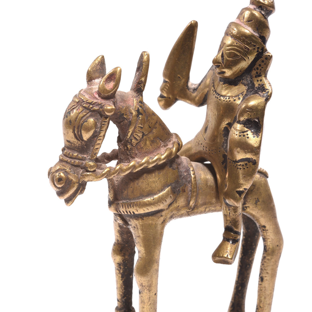 Detail of Bronze Horse Kahndoba - 19thC | Indigo Antiques