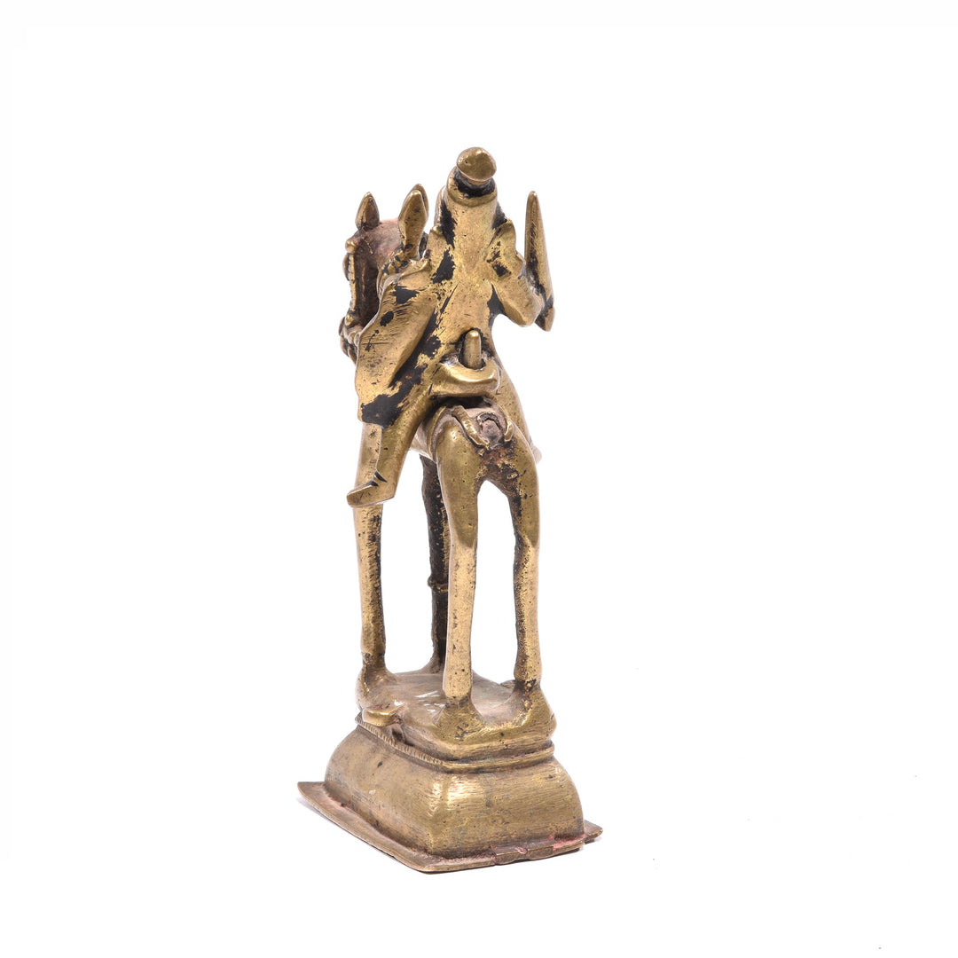 Back of Bronze Horse Kahndoba - 19thC | Indigo Antiques
