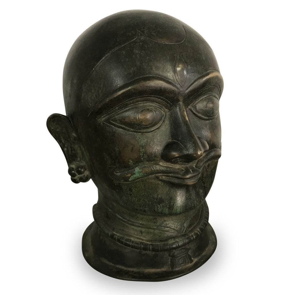 Bronze Mukhalinga From Andra Pradesh - 19th Century