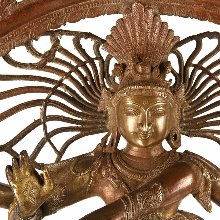 Detail of Bronze Shiva Nataraj Statue From South India - Early 20thC | Indigo Antiques