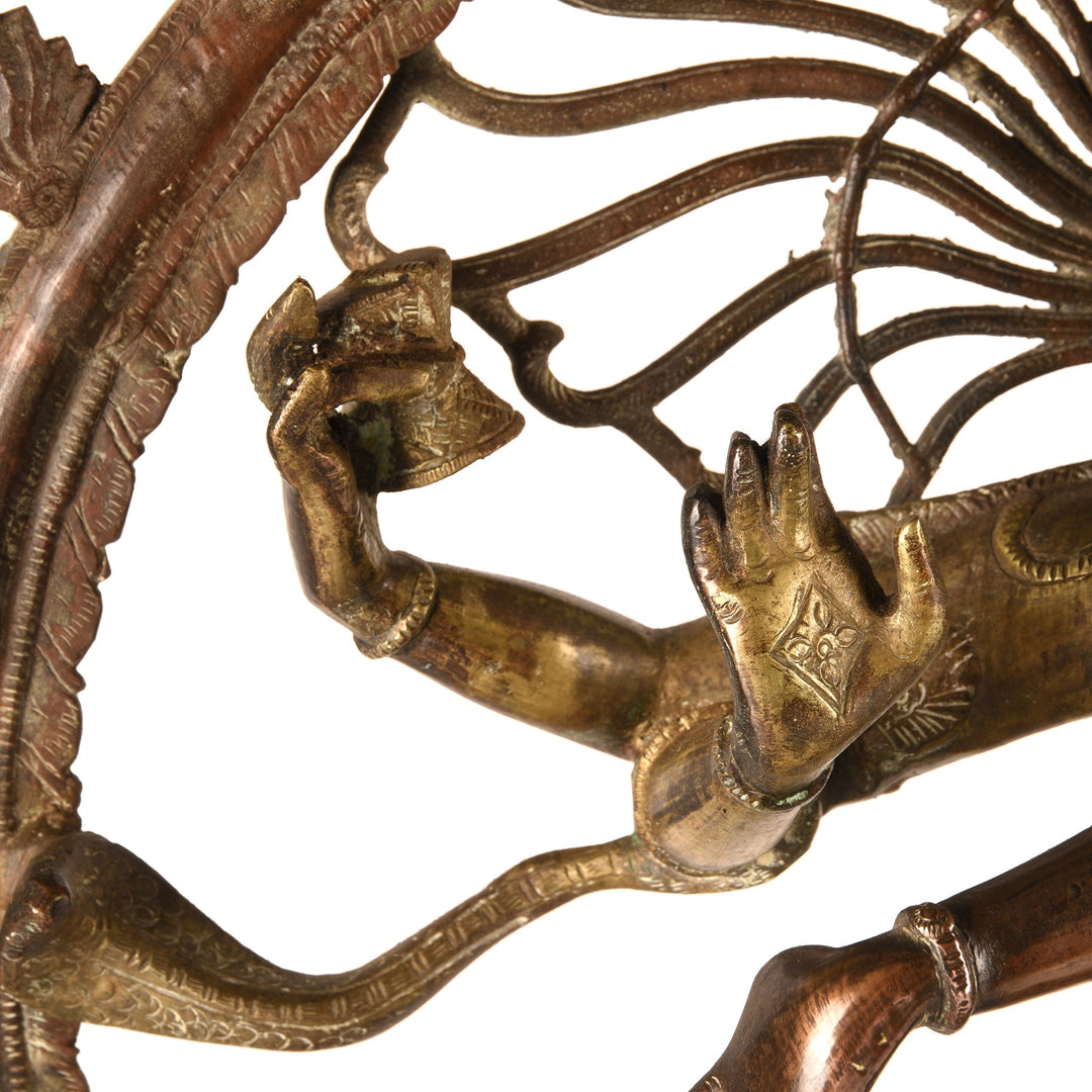 Detail of Bronze Shiva Nataraj Statue From South India - Early 20thC | Indigo Antiques