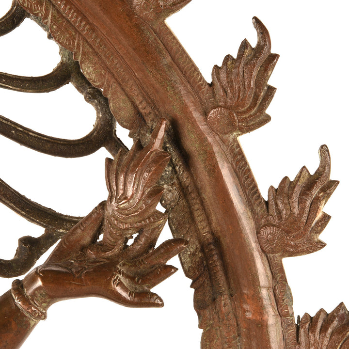 Detail of Bronze Shiva Nataraj Statue From South India - Early 20thC | Indigo Antiques