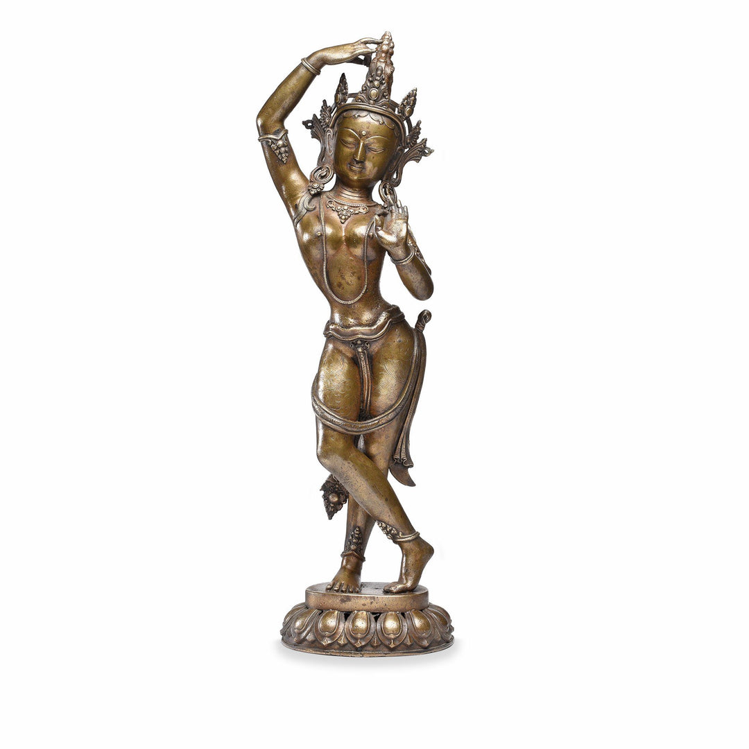 Bronze Statue of Parvati From Nepal - Early 20thC | Indigo Antiques