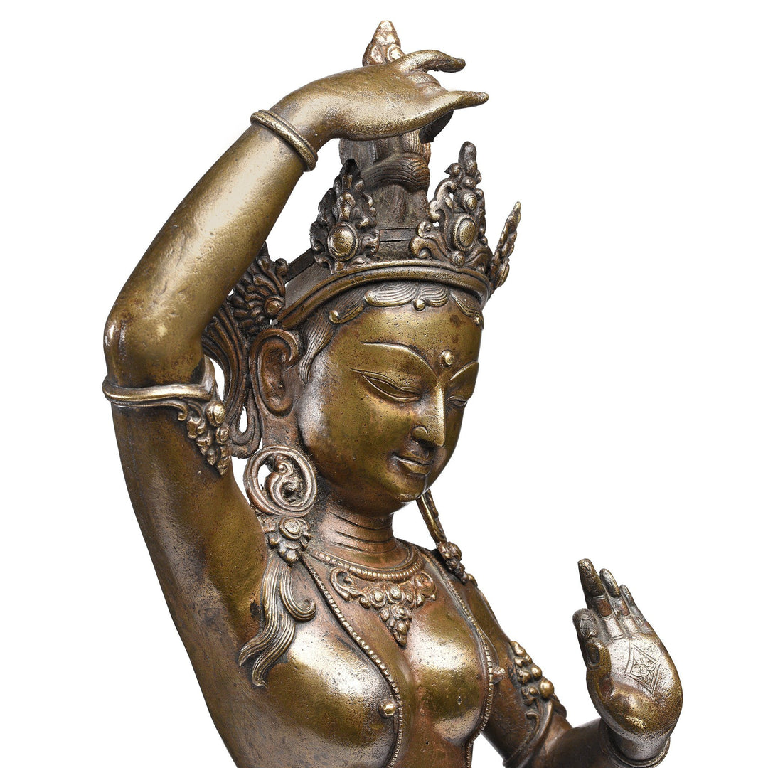 Bronze Statue of Parvati From Nepal - Early 20thC | Indigo Antiques