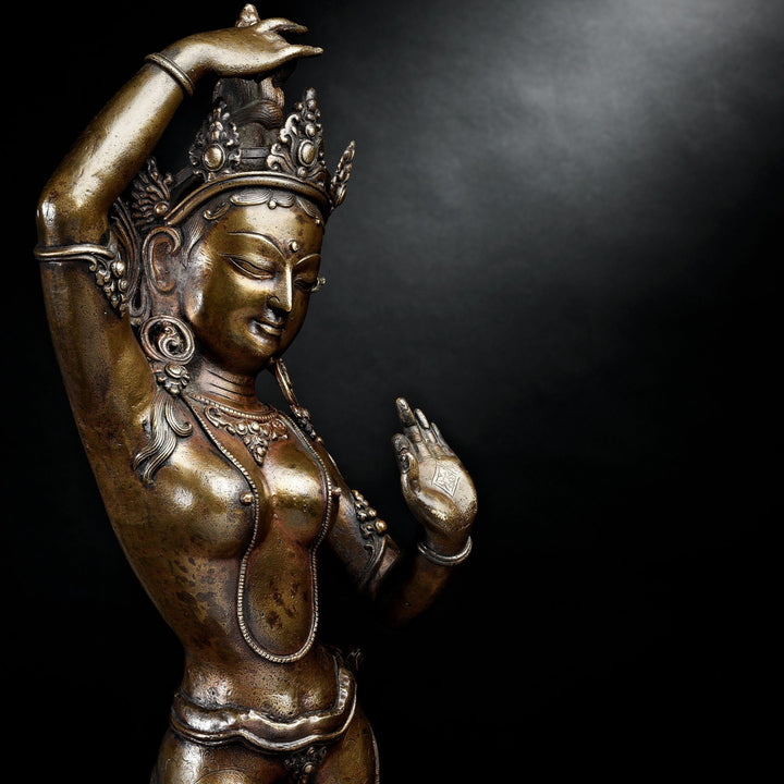 Bronze Statue of Parvati From Nepal - Early 20thC | Indigo Antiques