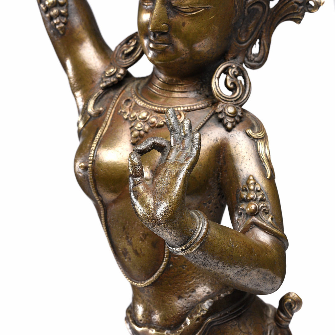 Bronze Statue of Parvati From Nepal - Early 20thC | Indigo Antiques