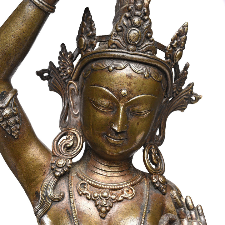 Bronze Statue of Parvati From Nepal - Early 20thC | Indigo Antiques