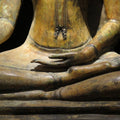 Bronze Thai Buddha in Bhumiparsha Mudra Pose
