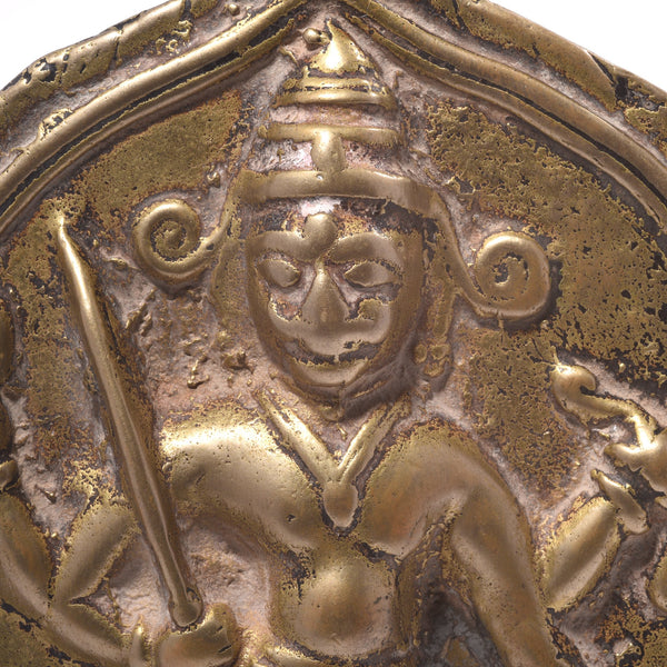 Bronze Votive Panel of Bhairava - Early 19thC