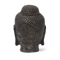 Carved Buddha Head - Grey Stone
