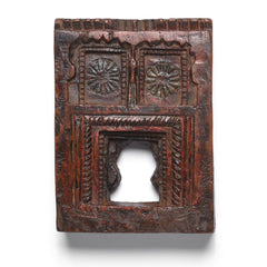 Carved Indian Votive Panel From Andra Pradesh - Ca 1900 Carved Indian Votive Panel From Andra Pradesh - Ca 1900