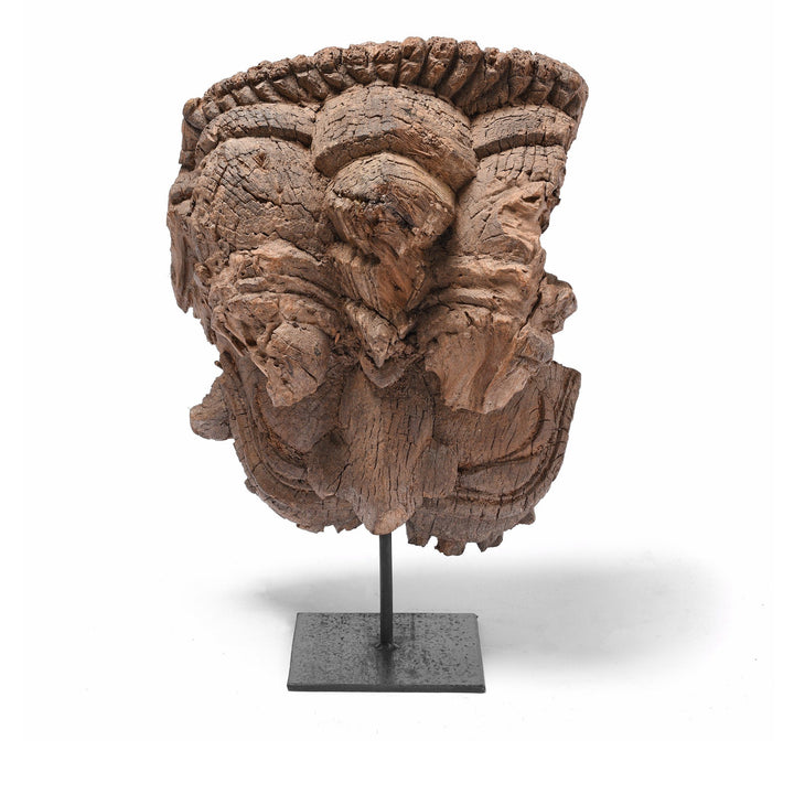 Carved Lion Head from Orissa - 18thC | Indigo Oriental Antiques