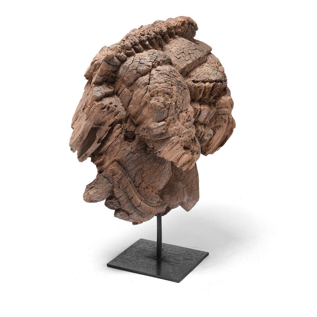 Carved Lion Head from Orissa - 18thC | Indigo Oriental Antiques