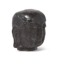 Carved Monks Head - Black Marble