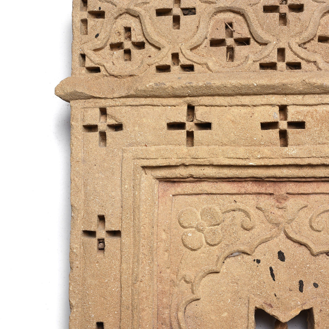 Carving Of  Large Carved Mughal Style Stone Panel From Jaiselmer - 19thC | Indigo Antiques