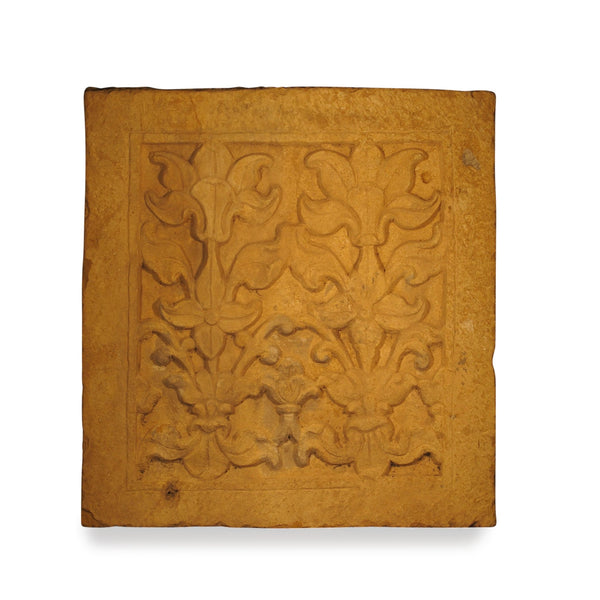 Carved Stone Panel from Jaisalmer - 19thC