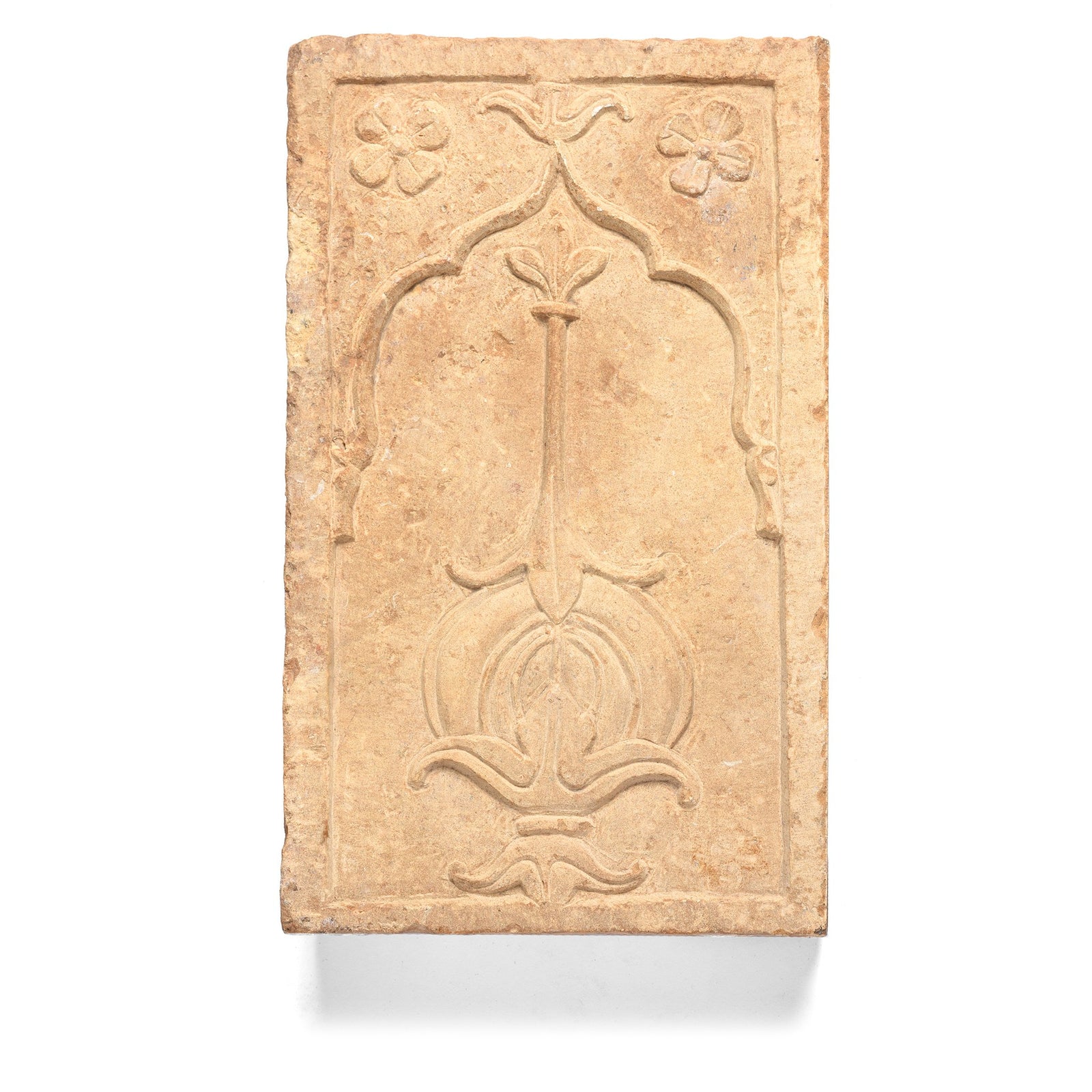 Carved Stone Panel - Mughal Style - 19thC - 25.5 x 8 x 38 (wxdxh cms) - A6184V5