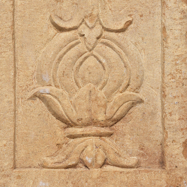 Carved Stone Panel - Mughal Style - 19thC
