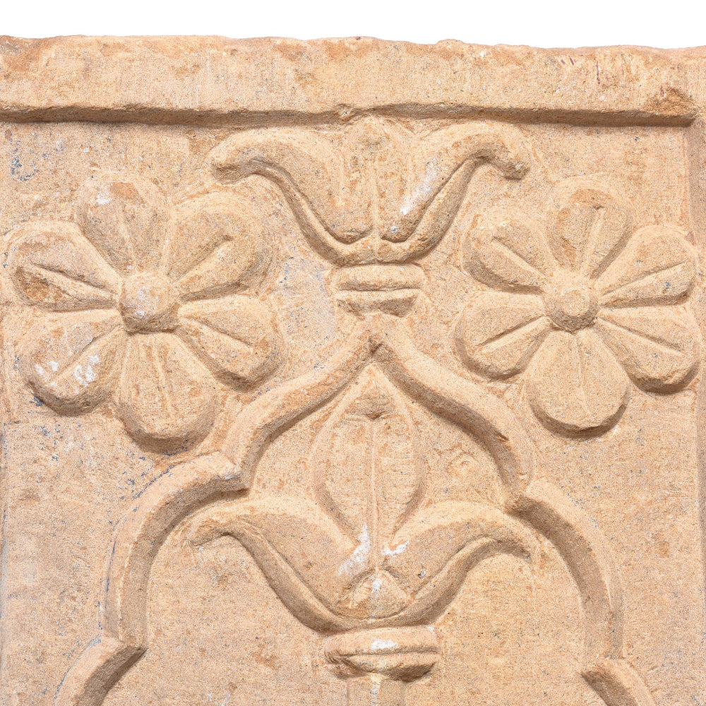 Carved Stone Panel - Mughal Style - 19thC - 17 x 7 x 38 (wxdxh cms) - A6184V1