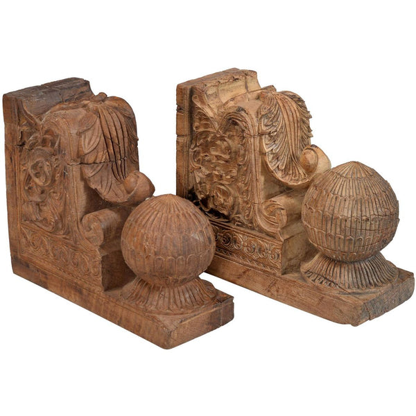 Carved Teak Corbel From Maharashtra - 19thC Carved Teak Corbel From Maharashtra - 19thC