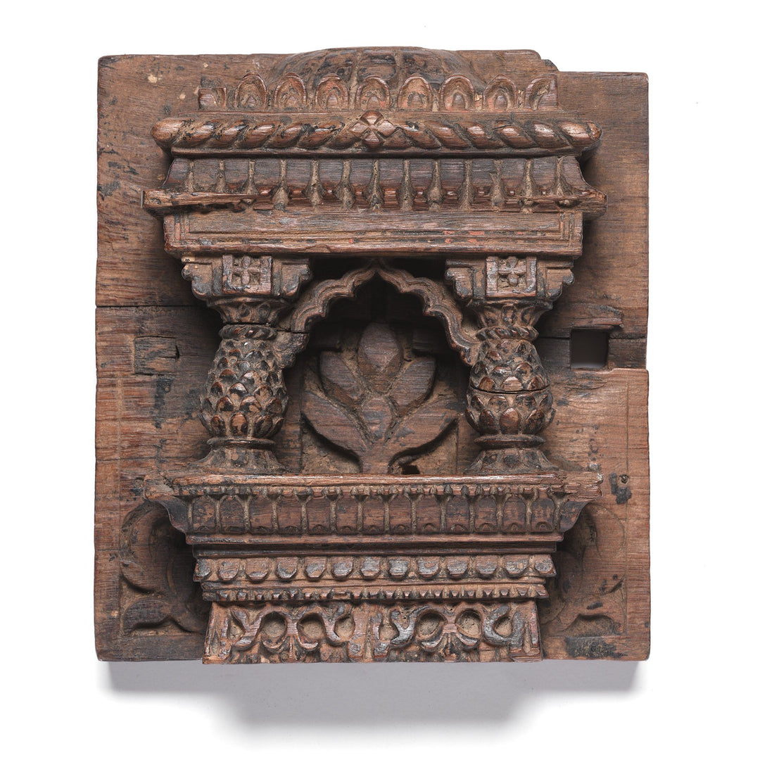 Carved Teak Votive Panel From Andra Pradesh - 19thC | Indigo Antiques