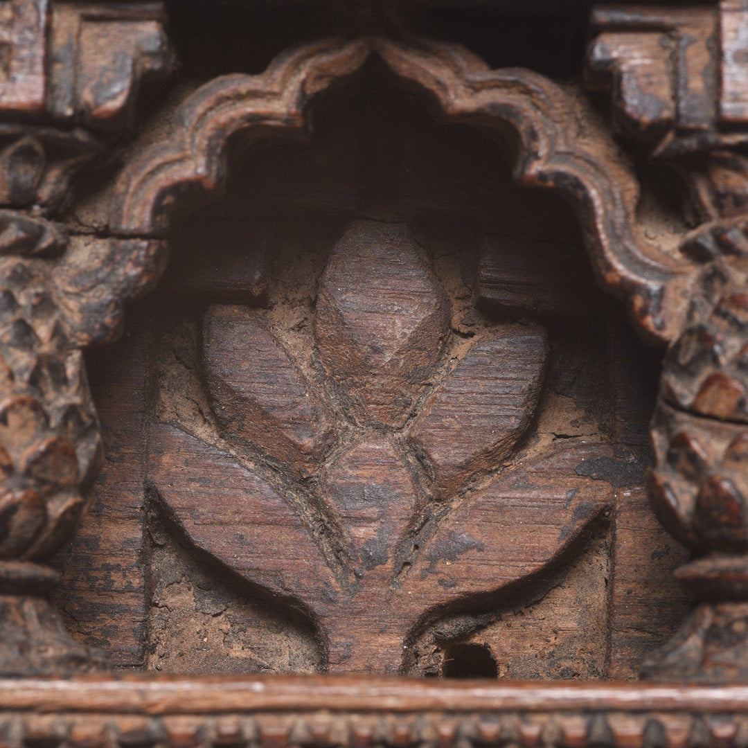 Carved Teak Votive Panel From Andra Pradesh - 19thC | Indigo Antiques