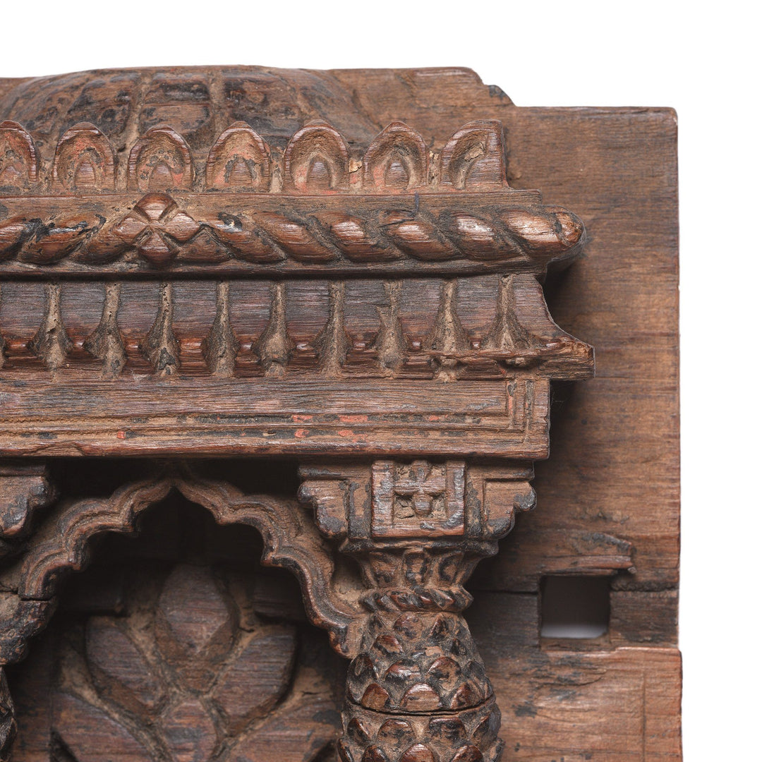 Carved Teak Votive Panel From Andra Pradesh - 19thC | Indigo Antiques