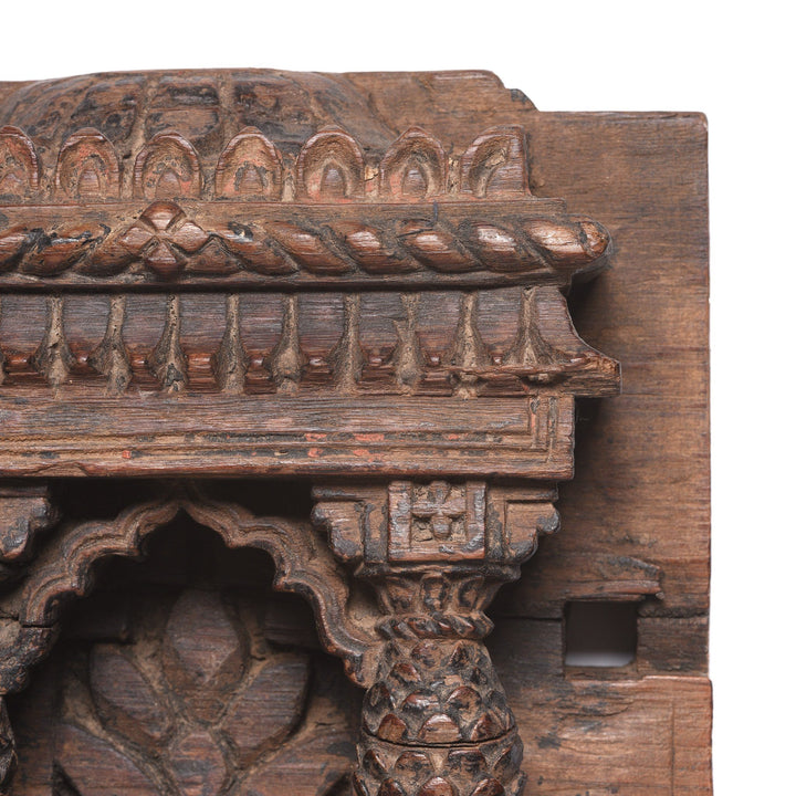Carved Teak Votive Panel From Andra Pradesh - 19thC | Indigo Antiques