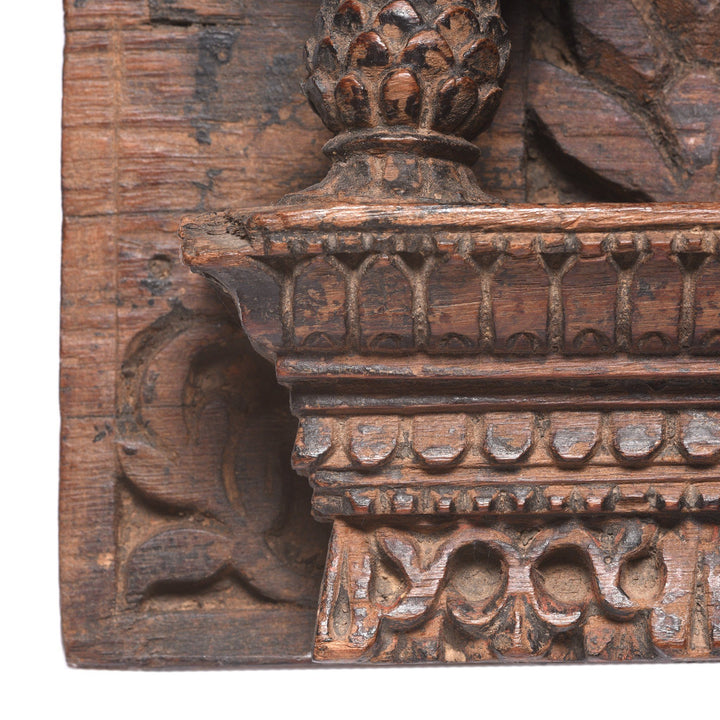 Carved Teak Votive Panel From Andra Pradesh - 19thC | Indigo Antiques