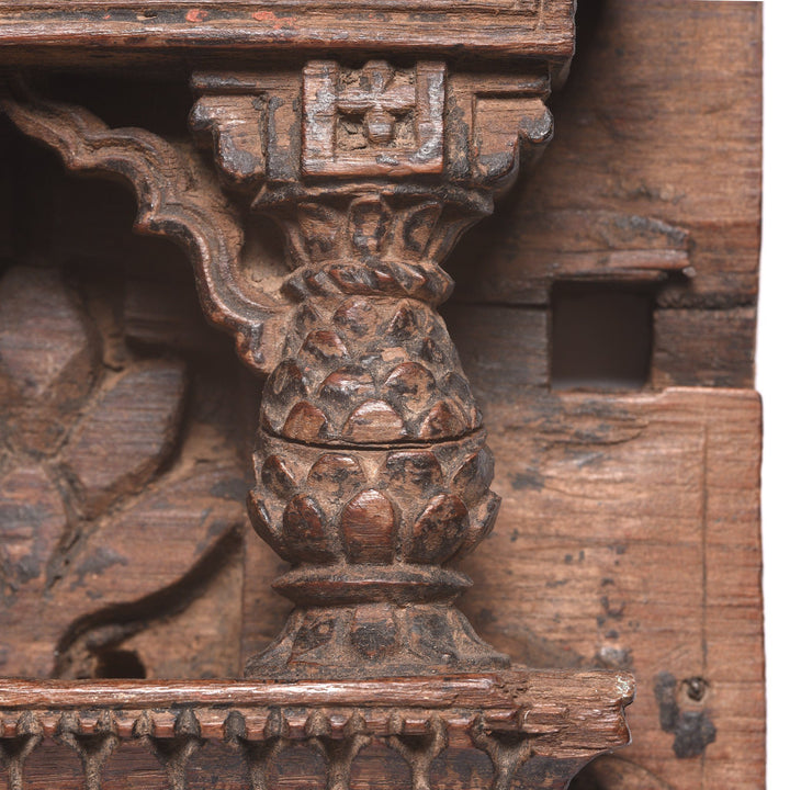 Carved Teak Votive Panel From Andra Pradesh - 19thC | Indigo Antiques